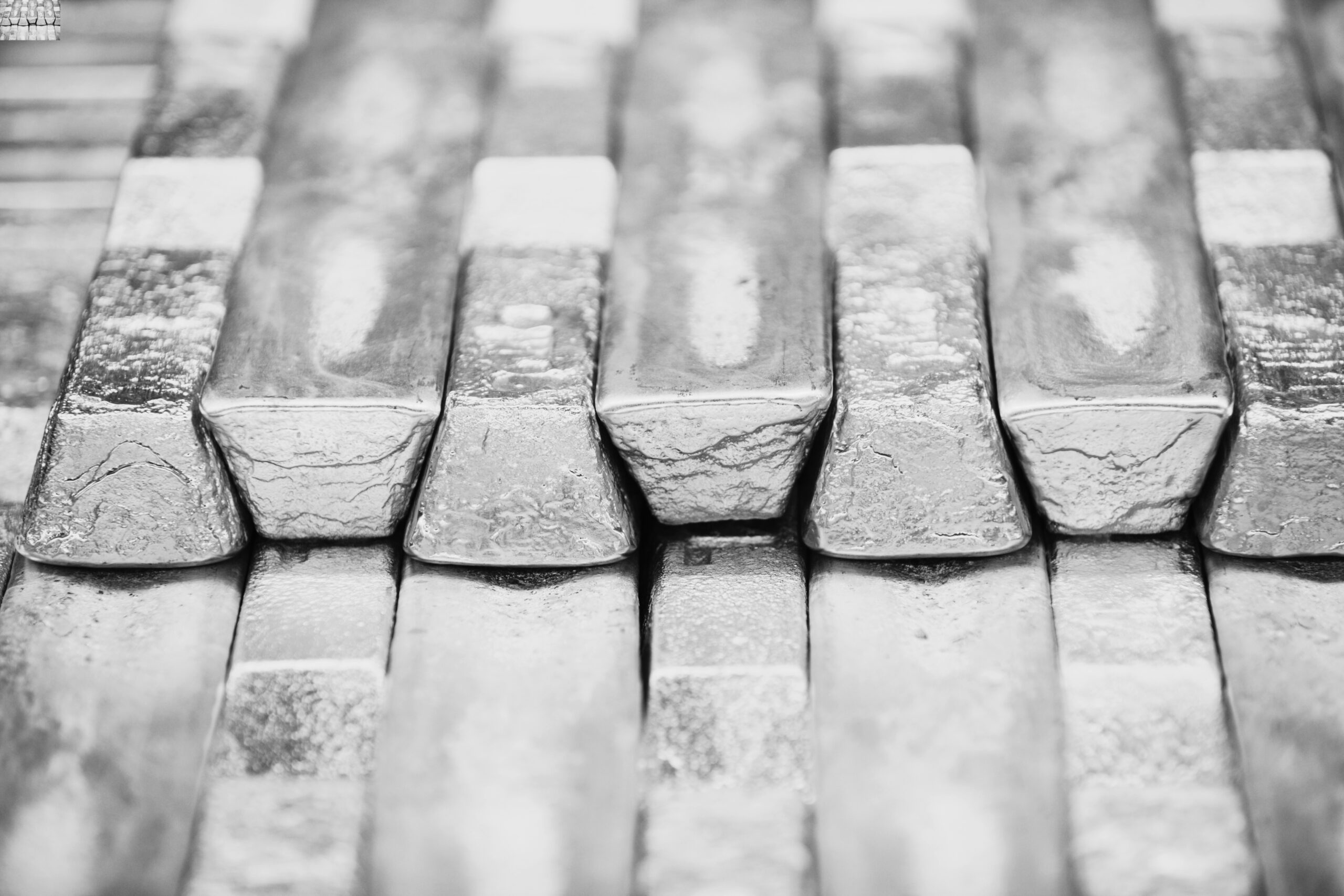 Zinkbarren zur Verarbeitung